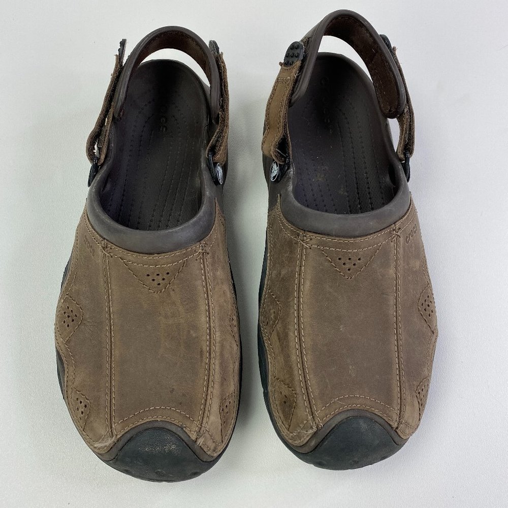Crocs  Brown Black Clogs Men's Swiftwater Size 12